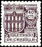 Spain 1944 Millennium Of Castile 40 CTS Marron Edifil 978